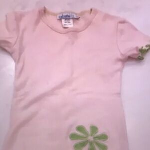 Pink and Green Flower Shirt